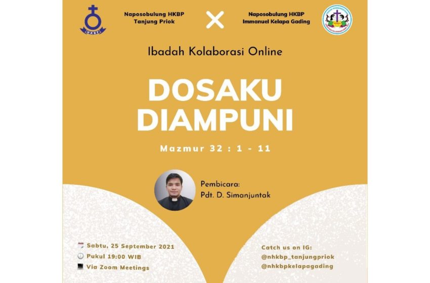  Ibadah Online Kolaborasi NHKBP Imanuel Kelapa Gading & NHKBP Tanjung Priok