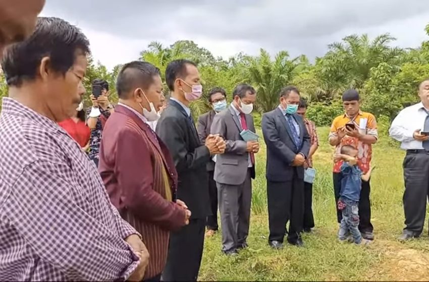  Peletakan Batu Pertama Pembangunan HKBP Pospel Samboja Kalimantan Timur