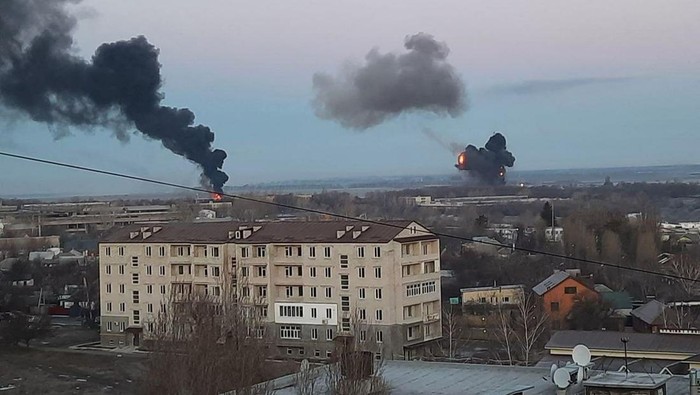  Ledakan di Ukraina Akibat Invasi Militer Rusia