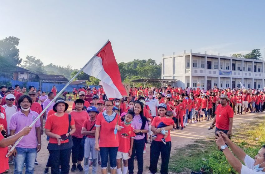  Tempuh Jarak 5 Kilometer! Jalan Santai Kesehatian HKBP Mahanaim Batam