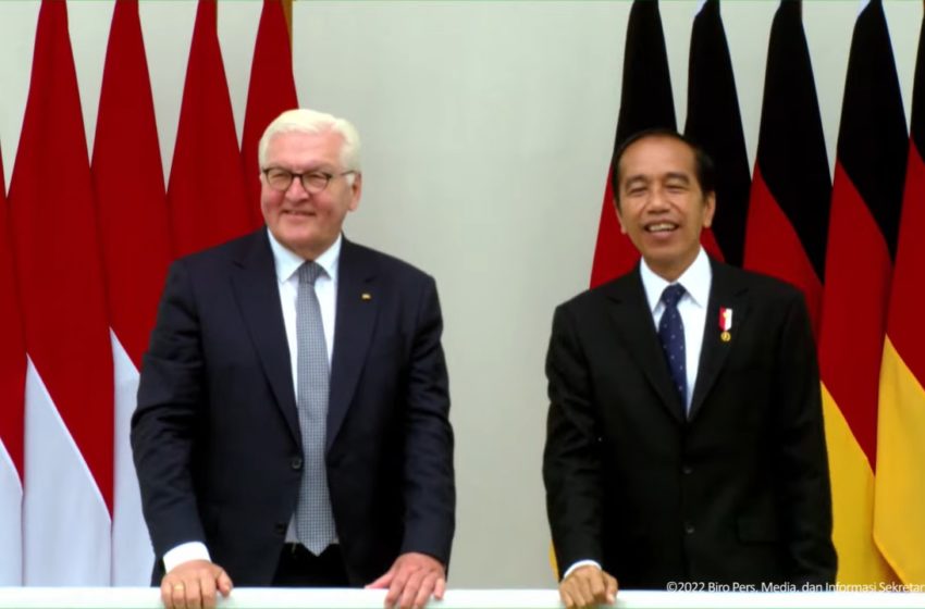  Presiden Joko Widodo Menerima Kunjungan Presiden Jerman Frank Walter Steinmeier di Istana Bogor