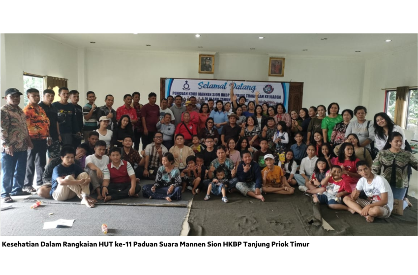  Kesehatian Dalam Rangkaian HUT ke-11 Paduan Suara Mannen Sion HKBP Tanjung Priok Timur