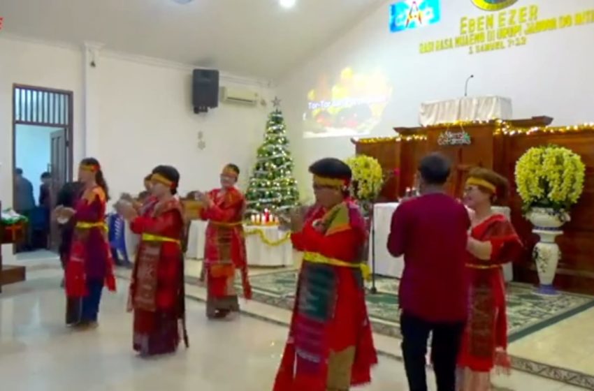  Sukacita Natal HKBP Ressort Eben Ezer Kanal Timur. Meski “Mungil” Namun Tetap Semarak