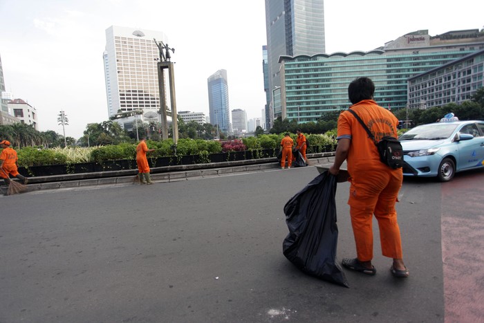  Sampah Hasil Perayaan Tahun Baru 2023 di Jakarta Masih Lebih Kecil dibandingkan Sebelum Pandemi