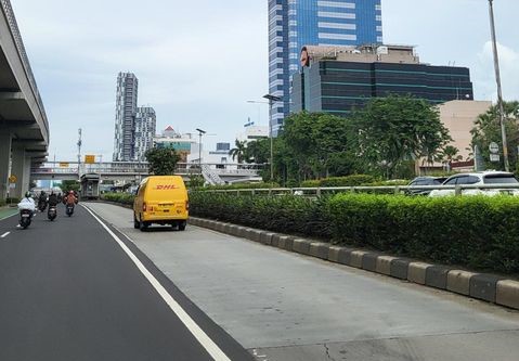 Jalanan Jakarta Lancar di Hari Senin Pertama 2023