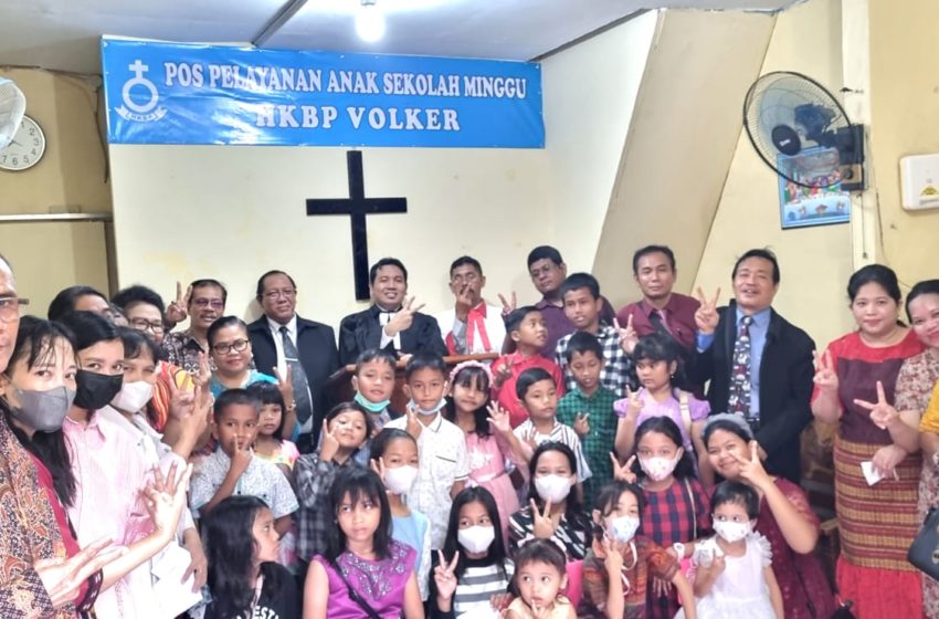  HKBP Volker Perkuat Pelayanan Anak. Aktifkan Kembali Pos Pelayanan Sekolah Minggu di Papanggo