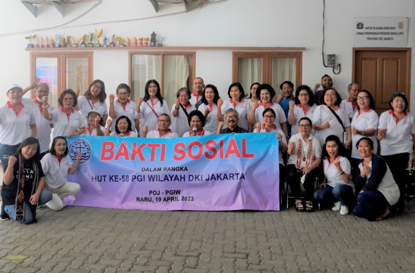  Bakti Sosial HUT Ke-58 PGIW DKI Jakarta, Berikan Sembako Bagi Warga Sekitar POJ