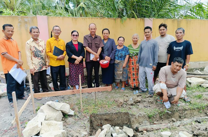  HKBP Pardamean Sei Loba Gelar Peletakan Batu Pertama Konsistori