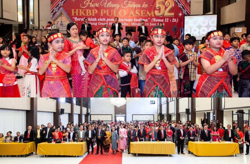 Ibadah dan Perayaan Puncak HUT 52 HKBP Pulo Asem di Grand Mangaradja