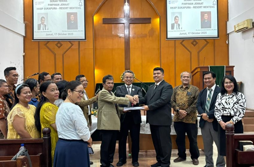 Praeses Distrik Jakarta Pimpin Serah Terima Jabatan Pimpinan Jemaat HKBP Sukapura