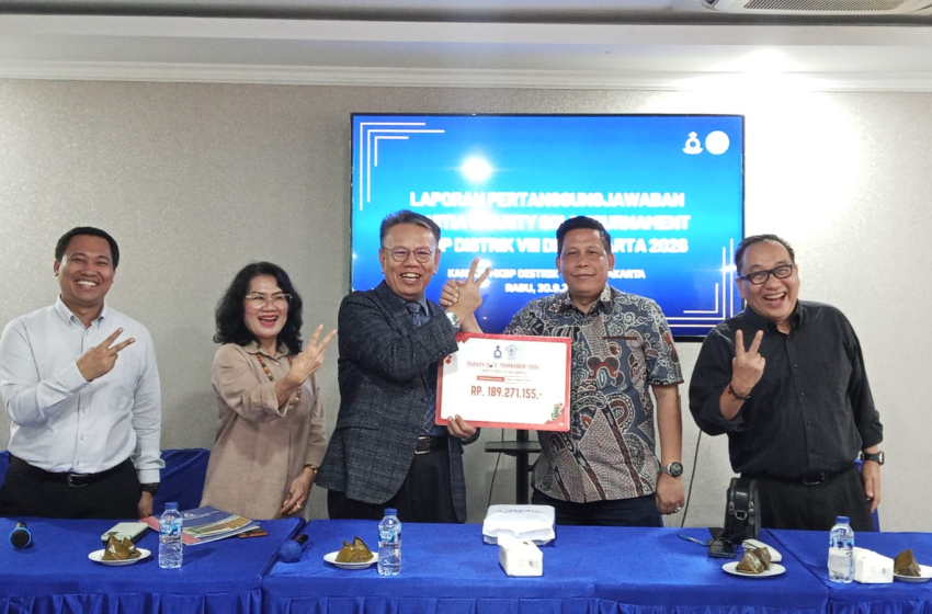  HKBP Distrik VIII DKI Jakarta Sampaikan LPJ Charity Golf Tournament 2026, Himpun Dana Rp100 Juta untuk Operasional Distrik